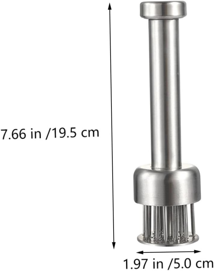 Stainless Steel Meat Tenderizer Hammer Portable Kitchen Meat Loosening Tool for Beef Chicken Pork Fish Easy Storage Cooking Aid