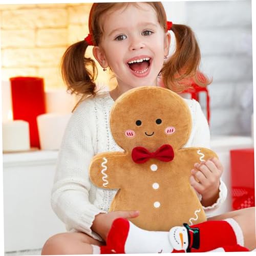 Almohada suave de pan de jengibre mullida lindas almohadas de tiros 4
