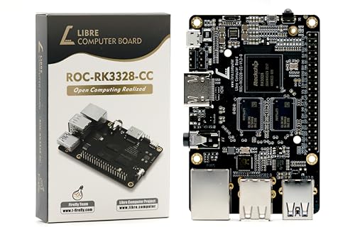 Libre Computer Board ROC-RK3328-CC (Renegade) Mini Computer with Gigabit Ethernet and USB 3.0 (1GB)