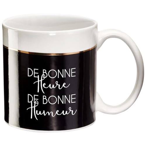 Draeger - Taza Original - Taza de té para Regalar a Sus Seres Queridos - Taza de café de Porcelana Fina - 350 ml 8 cm de diámetro x 8,5 cm de Altura temprano por la mañana de Buen Humor