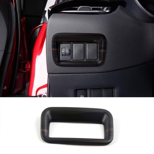 ZUNEIGUNGトヨタ C-HR 専用ヘッドライトスイッチカバー コンソールスイッチガーニッシュ インテリアパネルToyota CHR 専用設計内装 パーツ アクセサリーABS1枚【木目調】