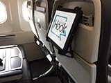 Plane, Train, car Phone and Tablet seat Back Holder, Table Clip and Phone Stand. TABLETHOOKZ Include...
