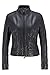 Produktbild BOSS Damen Jabelia Lederjacke im Biker-Stil mit Jersey-Innenfutter