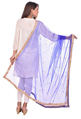 Image of YOUTHQUAKE Women's Embroidered Net Dupatta