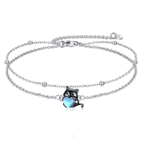 Bracelet chat en argent sterling 925, un bijou raffiné pour maman