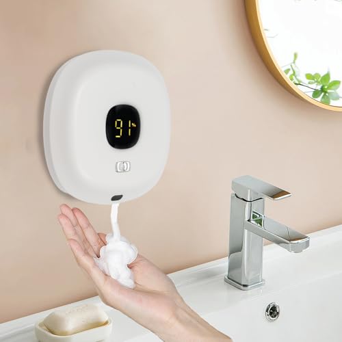 Dispensador de jabón automático de fijación en la pared de espuma de 300 ml Imagen de Dispensador de jabón automático de fijación en la pared de espuma de 300 ml