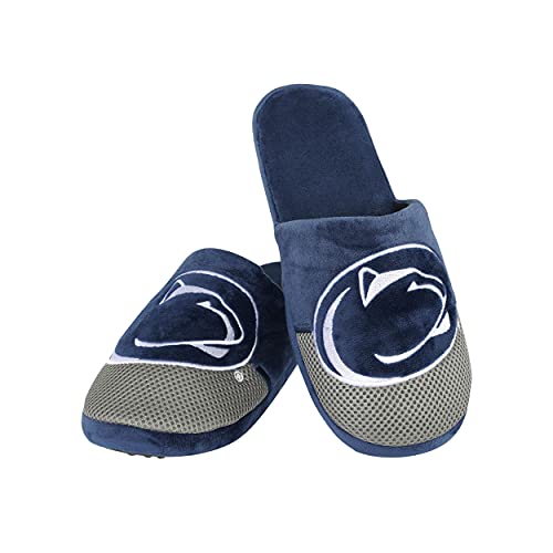 Image of FOCO Oklahoma Sooners NCAA Mens Team Logo Staycation Slippers