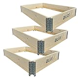 palettenaufsatzgitter Platzsparendes Design: Die faltbare, steckbare und stapelbare Konstruktion macht es einfach, das Hochbeet platzsparend zu lagern und transportieren.