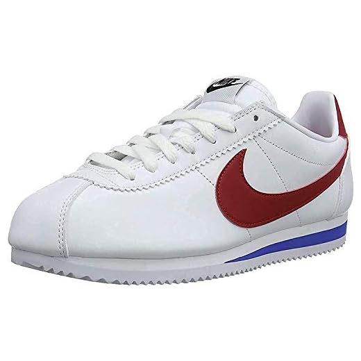 Nike Classic Cortez Leather, Zapatillas para Mujer, Blanco (White/Varsity Red-Varsity Royal 103), 38.5 EU