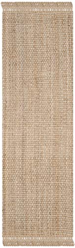 SAFAVIEH Natural Fiber Collection Accent Rug - 2' x 3', Natural, Handmade Tassel Jute, Ideal for High Traffic Areas in Entryway, Living Room, Bedroom (NF467A)