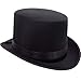 Produktbild German Trendseller® - 6 x Zylinder - Hut  Schwarz - Deluxe  Eleganter Herrenhut  Chapeau Party  Fasching  Karneval  6 Hüte