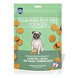 Chicken Pot Pie Cookies|Lactose Free - Soy Free - Gluten Free - Wheat Free | USA Made | for All Breeds | 14 oz of All Natural, Baked, Crunchy Goodness
