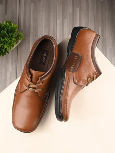 Image of egoss Formal Lace-Up Shoes for Men | Genuine Leather | Stylish & Comfortable | Perfect for Office, Party G-354