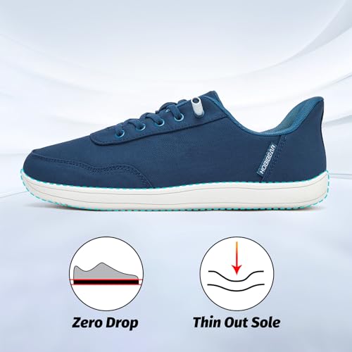 HOBIBEAR Womens Mens Hands Free Slip On Sneakers Comfort Wide Minimalist Barefoot Canvas Shoes4