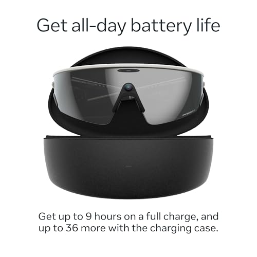 Oakley | Meta Vanguard with Meta AI, Audio, Photo, Video Compatibility - White, Prizm™ Black - Thumbnail 7