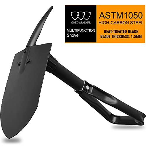 Gold Armour High Carbon Steel Folding Survival Shovel #TOP18