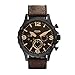 Produktbild Fossil Herrenuhr Nate, QuarzChronographenwerk, 50mm schwarzes Edelstahlgehäuse mit Echtlederarmband, JR1487, Braun