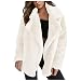 Dasongff Veste Chaude Femme Teddy Grand Taille Manteau Femme Hiver Chaud Col Rabattu Blousons d'hiver Femme Comfy Pas Cher Moelleux Hairy Manteaux Femmes Blouson Cardigan Femme Chic et élégant