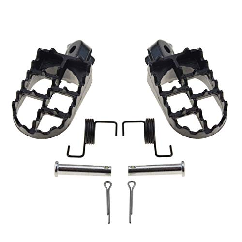 WOOSTAR 8mm Moto Repose Pieds Remplacement pour 50cc 70cc 90cc 110cc 125cc Taotao CRF50 XR50R Dirt Bike Noir Cover