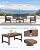 SERWALL HDPE Patio Conversation Set, 6-piece Sectional Outdoor Furniture Set, All Weather Outdoor Couch Set Patio Furniture Set for Deck, Lawn, Grey Frame with Grey Cushion