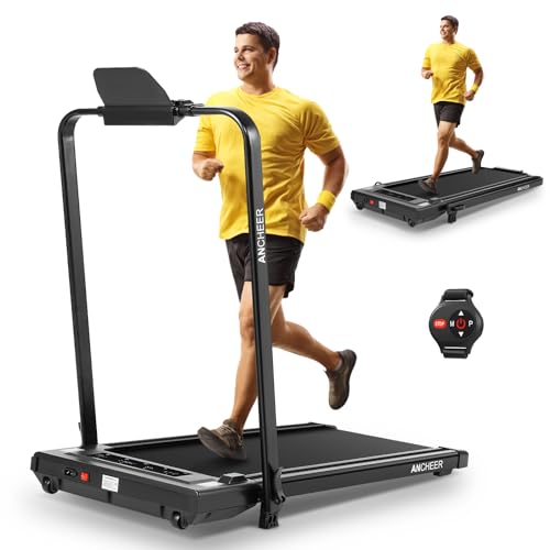 ANCHEER Caminadoras con inclinación, debajo del escritorio/2 segundos plegables/capacidad máxima de 300 libras/caminadora eléctrica compacta para el hogar/gimnasio/oficina con pantalla táctil LED ANCHEER Caminadoras con inclinación, debajo del escritorio/2 segundos plegables/capacidad máxima de 300 libras/caminadora eléctrica compacta para el hogar/gimnasio/oficina con pantalla táctil LED