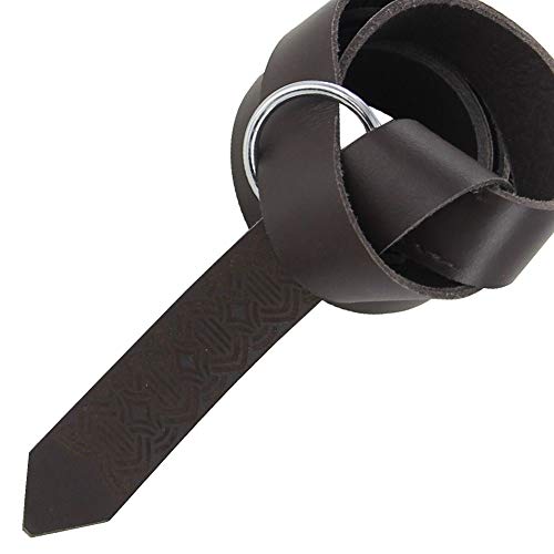 Handmade Leather Farmers Weave Viking Belt Black3