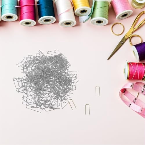 Épingles à coudre en U en acier inoxydable pour patchwork durable - 7