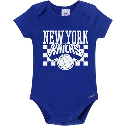 Image of Gerber Baby NBA Boys & Girls 2-Pack Short Sleeve Onesie Bodysuits
