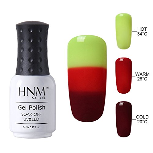 HNM Thermal Temperature Color Changing Gel Nail Polish Soak Off UV LED Nail Lacquer 4201 8ml