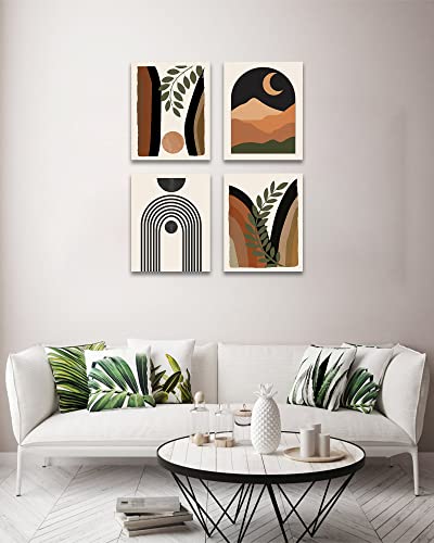 Boho-Wall-Art-Minimalist-Wall-Art-Boho-Room-Decor-Mid-Century-Modern-Framed-Canvas-Wall-Art-Abstract-Boho-Wall-Decor-Bohemian-Moon-Phases-Wall-Painting-For-Living-Room-Bedroom-Kitchen-Office-Home-Deco