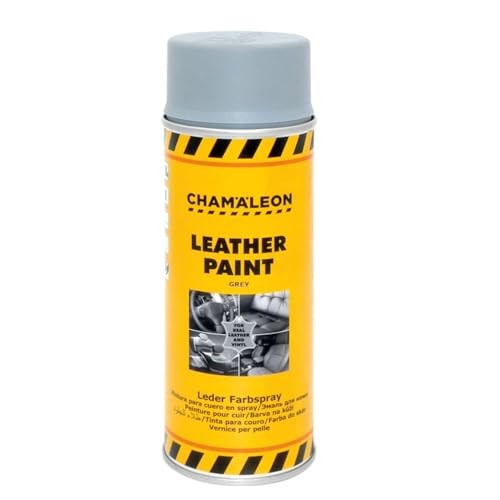ChamäLeon Vernice Spray Per Pelle Colore Nero Grigio Beige 400 Ml Spray Per Pelle Vera Spray Per Pelle Ecopelle (Grigio)