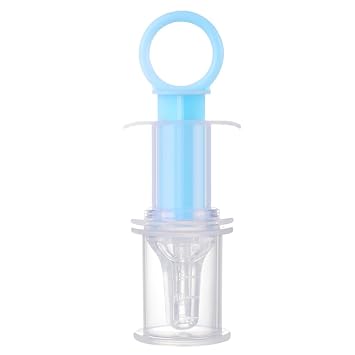 Liquid Medicine Syringe for Infant Toddler Newborns Silicone Baby Liquid Dropper Blue Liquid Medicine Syringe