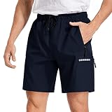 Disi Men's 7'' Hiking Cargo Shorts Quick Dry Running Shorts for Men Workout Athletic Gym Shorts with