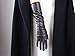 DooWay Women Fashion Warm Long Gloves Faux Leather 40cm 16-inch Evening Party Prom Black Touchscreen