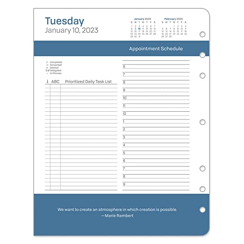 Franklincovey - Leadership Two Page Per Day Ring-Bound Planner (Monarch, Jan 2023 - Dec 2023) #TOP2