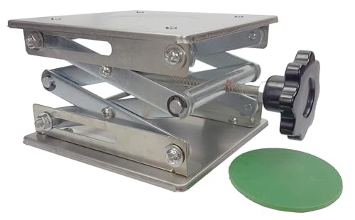 Élévateur à ciseaux de laboratoire 150x150 mm avec mécanisme de levage manuel 25 kg