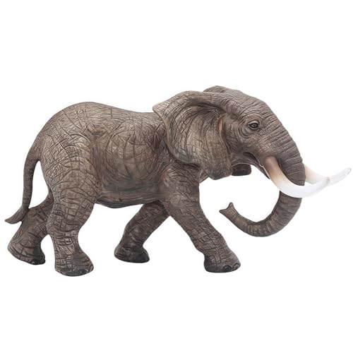 Gemini&Genius 7" Elephant Action Figure, Wildlife Animal Figurine Toy