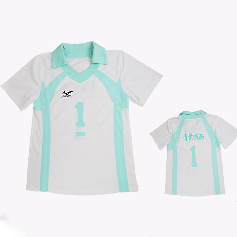 Haikyuu Nekoma Haut Volleyball Jersey Oikawa Tooru/Kuroo Tetsurou/Kozume Kenma T-shirt manches courtes + short Anime Game Suitset