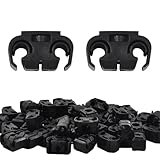 20 Stück Bremsleitung Clips Ø 5mm, Universal Bremsleitungshalter für PKW, Bremsschlauch Halteklammer aus Kunststoff, Schwarz Kraftstoffleitung Befestigungsklip