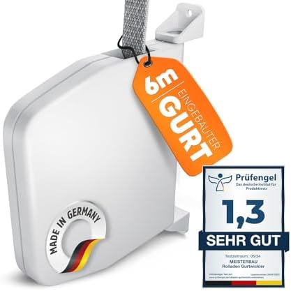 MEISTERBAU - Rolladen Gurtführung [6 Stück] - Gurtführung Rolladen [Made in Germany] - Ohne Gurtausbau - Gurtdurchführung 23mm mit Bürste - Gurtdurchführung Rolladen zweiteilig - 22mm Lochabstand