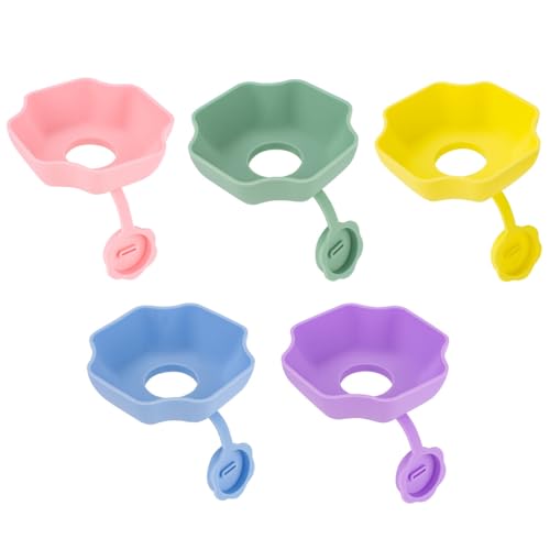 Ice Stick Holder, 4/5PCS Silicone Ice Cream Drip Catchers Reusable Freeze Lolly Holders for Summer Parties