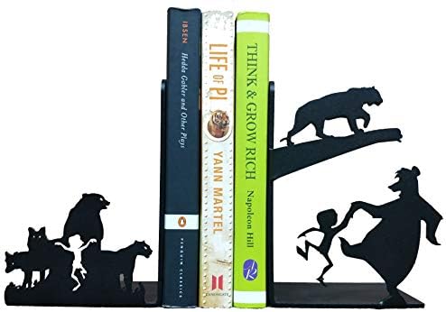 Decorative Metal Bookend Childrens Room Decor Non Skid Book End Book Stopper for Home/Office Decor/Shelves 7 X 5.51 X 4 Inch Per Piece