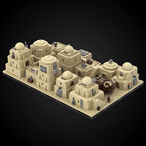 SOND Tatooine Desert City Modular Building Blocks Set,MOC-102135 klemmbausteine, Compatible with Lego Space Wars 7449… – Bild 6