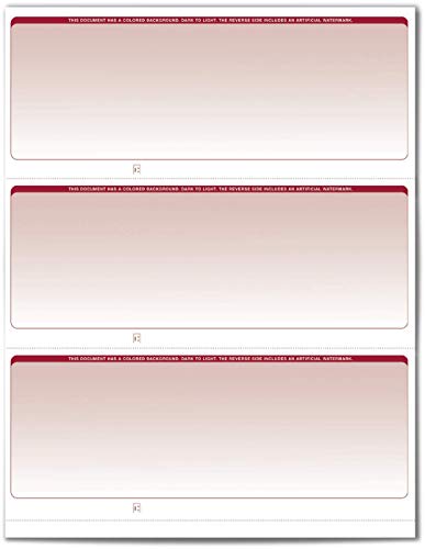 VersaCheck Recharges Format Bordeaux Formulaire #3000 - 2