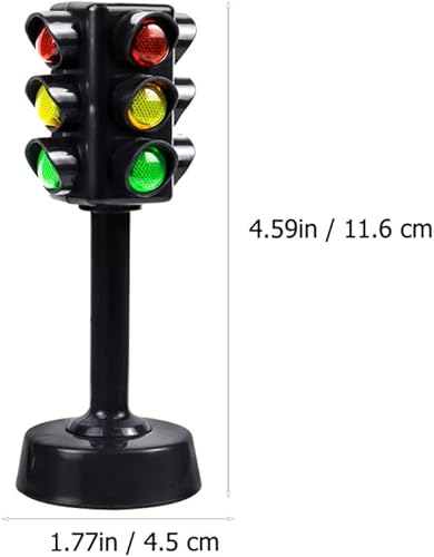 Miniatura 2 de Gadpiparty Juguetes en miniatura, 12 luces de tráfico de juguete para niños, señales de tráfico, modelo de luz, juguetes de lámpara de juguetes de
