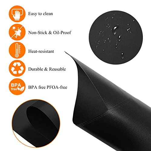 3Pcs Air Fryer Oven Liners, Non-stick Air Fryer Oven Mat Baking Mat Compatible Ninja Foodi SP101 Ninja Foodi SP201 Ninja Air Fry Oven Toaster Oven