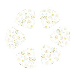 Lot de 12 médiators blancs pour guitare électrique, basse acoustique, motif arc-en-ciel, lune, soleil - Les Beatles, Paul McCartney, John Lennon, RIngo Starr, George Harrison Lot de 12 médiators blancs pour guitare électrique, basse acoustique, motif arc-en-ciel, lune, soleil – Image 2