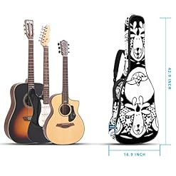 Étui de protection rembourré pour guitare classique et acoustique Motif antique, Multicolore 02, 42.9×16.9×4.7 in… - Les Beatles, Paul McCartney, John Lennon, RIngo Starr, George Harrison Étui de protection rembourré pour guitare classique et acoustique Motif antique, Multicolore 02, 42.9x16.9x4.7 in… – Image 5