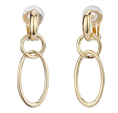 Preisvergleich Produktbild Traveller Ohrclip Hänger - Damen - lang - 22kt vergoldet - 157102