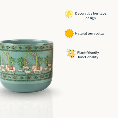 Image of Terracotta Planters Combo of 2, Komala Pair | Flower Pots for Home Decor